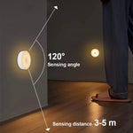 veilleuse nuit led rechargeable mouvement sensorielle adhésive blanche moderne chambre couloir basse consommation lumière