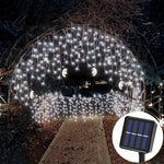 guirlande lumineuse led multicolore moderne clips solaire extérieure 162led 7m