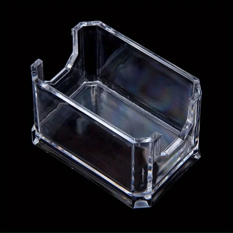 organisateur moderne transparent cartes visite stylo carnet rangement plastique minimalistescrição