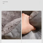 lit animaux velours doux gris beige rose confortable tamaño grande mediums pequeño