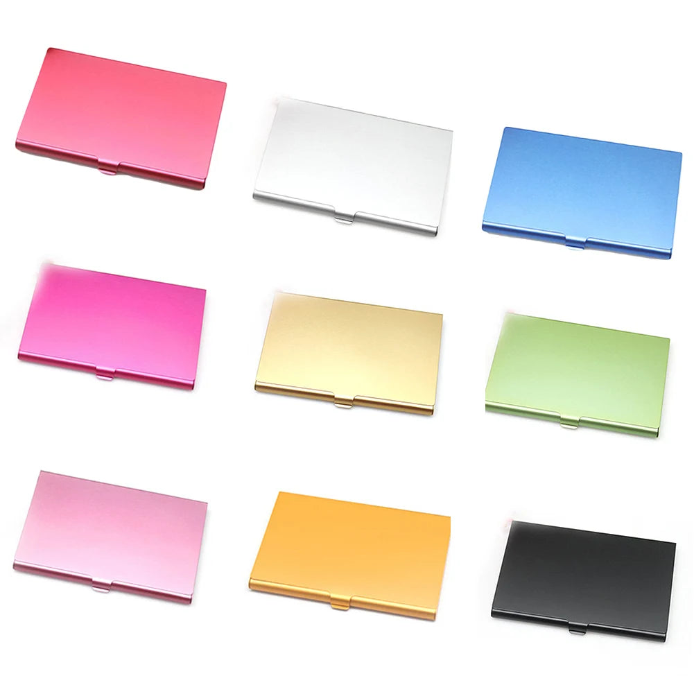 porte cartes réutilisable métal coloré rose doré moderne clip