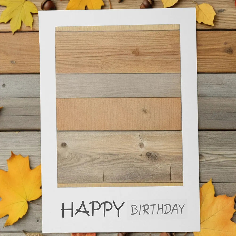 cadres photo anniversaire happy birthday bois carton decor party selfie photo booth props