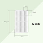 boîtes plastique bijoux blancs modernes 12 18 24 28 36 40 42 45 48
