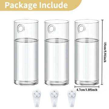 vases murals verre transparent modernes eyelets petite taille décoration intérieure fleurs artificielles