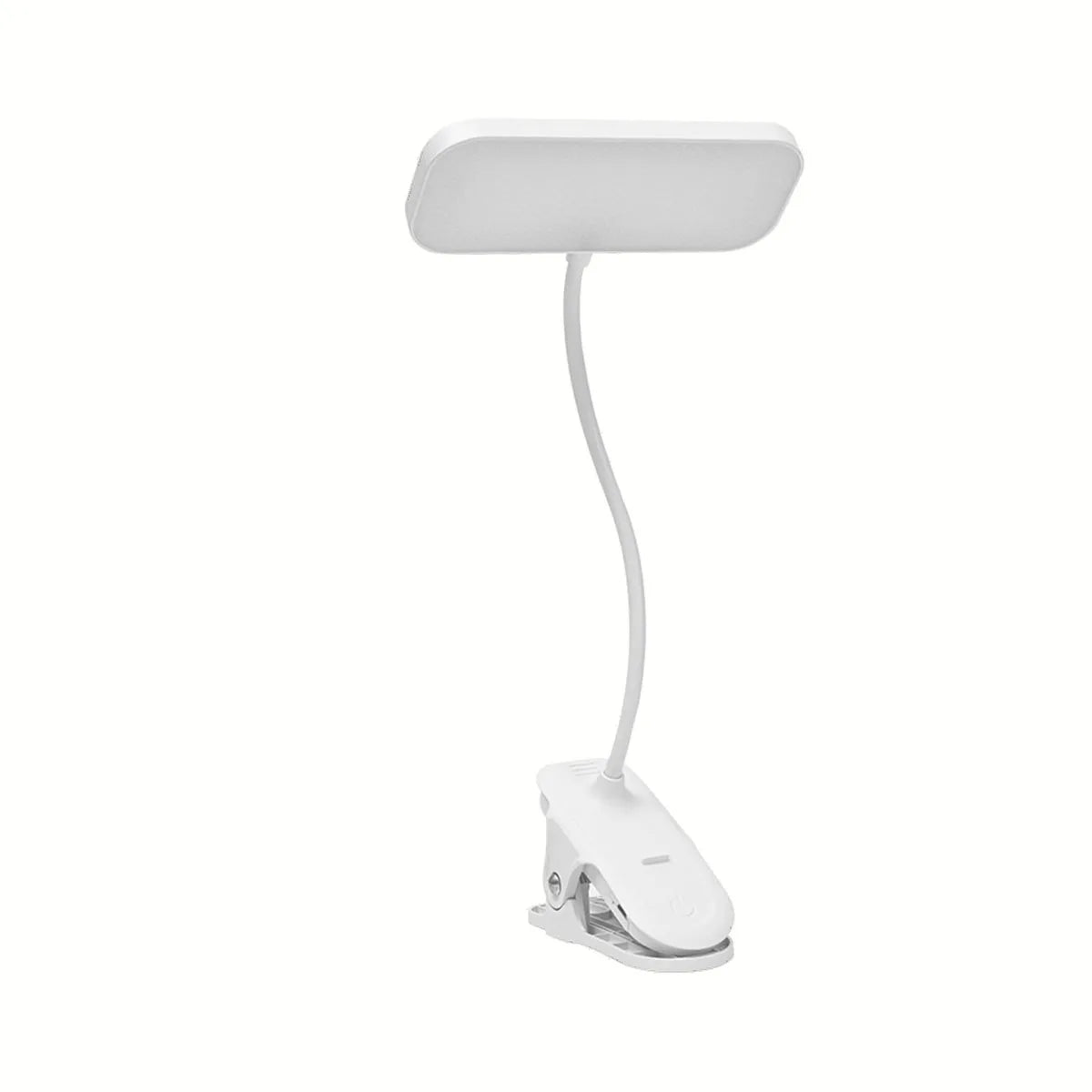 lampe table led clip usb rechargeable moderne blanc flux lumineux variable nocturne étude