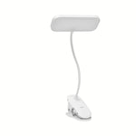 lampe table led clip usb rechargeable moderne blanc flux lumineux variable nocturne étude