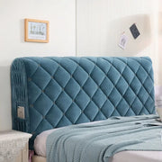 Couvre-tête de lit matelassé en velours brodé, doux et pelucheux, pour chambre à coucher