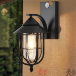 lampe murale extérieure noire classique cage transparente interrupteur mural flux lumineux 249 2000 led