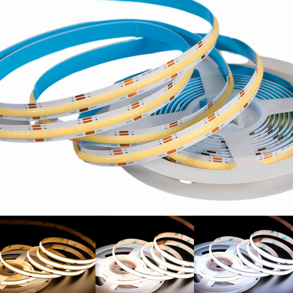 ruban led blanc bleu 608 leds flexible adhésif moderne 2700k 6500k