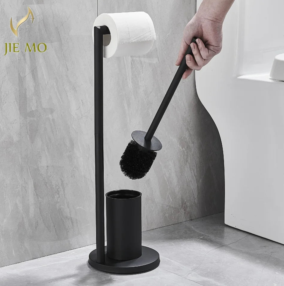 support papier toilette moderne brosse inoxydable noir or argent durable