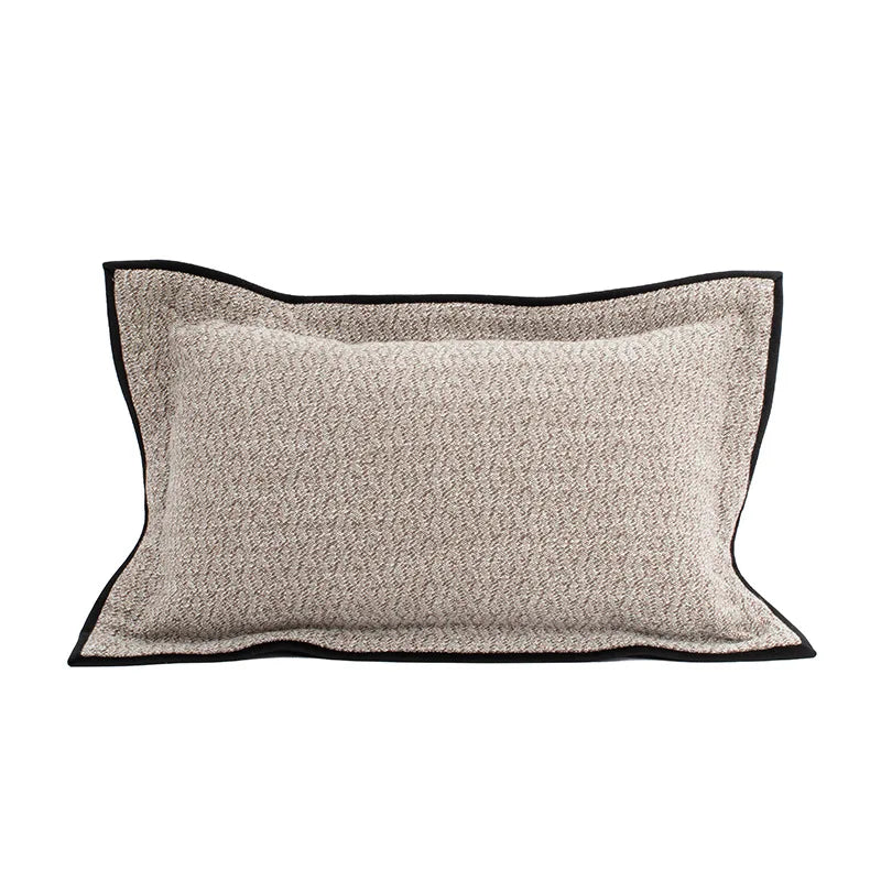 coussin deco gris noir blanc motif floral texture tissée contemporain adhésif maison voiture commercial