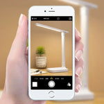 lampe led rechargeable blanc moderne interrupteur tactile charge usb chambre étudiante lecture