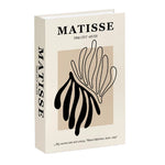 décoration intérieure livre abstrait minimaliste moderne beige noir blanc