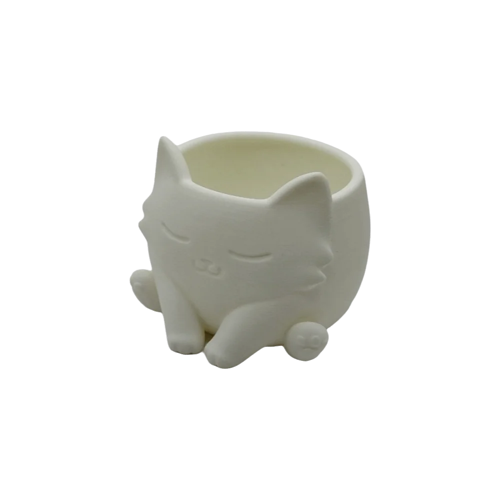 pot fleurs forme chat noir blanc pot succulentes plantes vertes décoration intérieure moderne mignonne