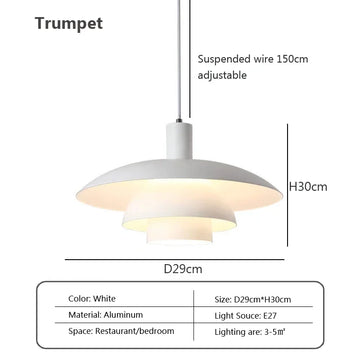 lampe suspendue moderne blanche minimaliste plafonnier salon chambre luminaires intérieur rond épuré