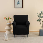 housse fauteuil vert moderne tissu jacquard polyester antidérapante imperméable intérieur extérieur
