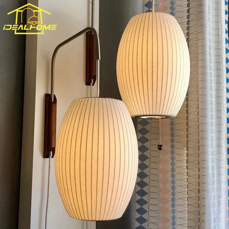 lampe murale led blanc bois moderne rayures horizontales plaque fixation cordon interrupteur