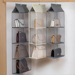organisateur sacs armoire rangement réutilisable respectueux environnement moderne gris beige noir