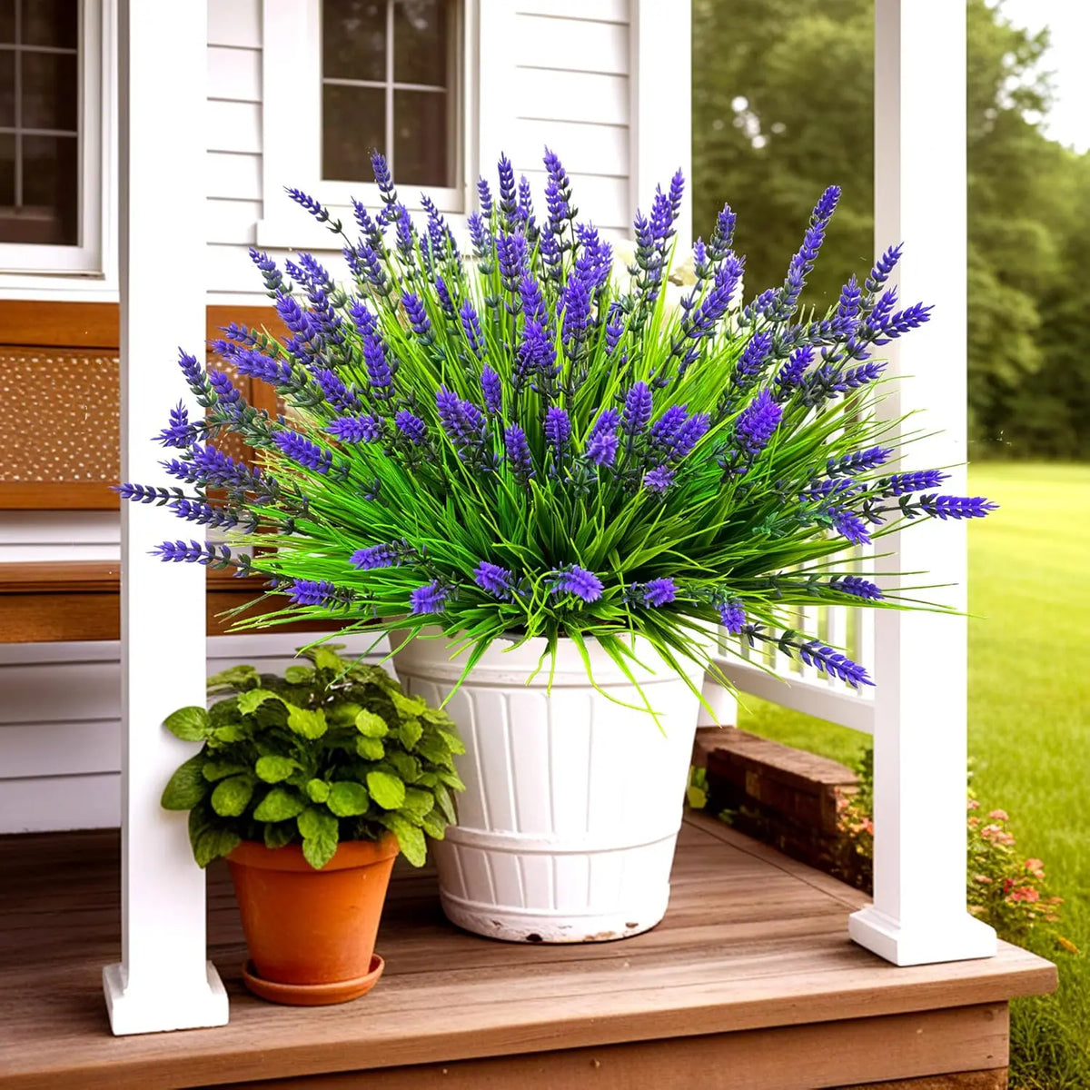 plantes artificielles rouge vert violet fleurs cônes feuilles modernes extérieur intérieur décoration maison chambre