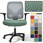 housse chaise polyester vert gris beige moderne tissé 46 53 cm