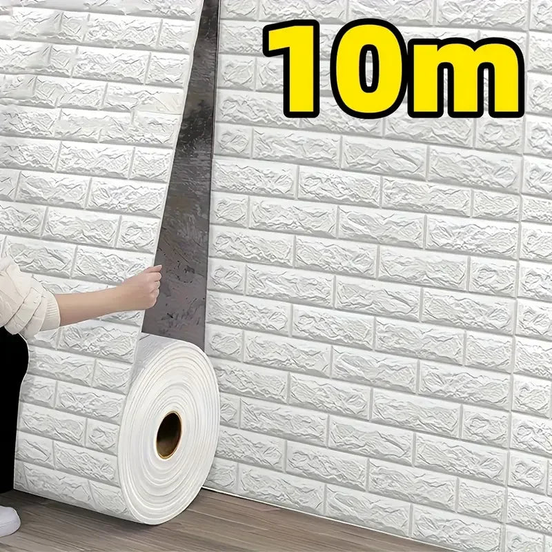 papier peint autocollant brique blanc moderne résistant humidité cuisine chambre aînés