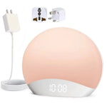 lampe ambiance graduel lever soleil affichage numerique son apaisant controle luminosite snooze stereo 5w