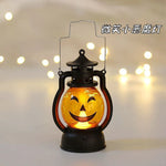 lanterne décorative vintage blanc doré noir citrouille annneau métallique contrôle sans flamme