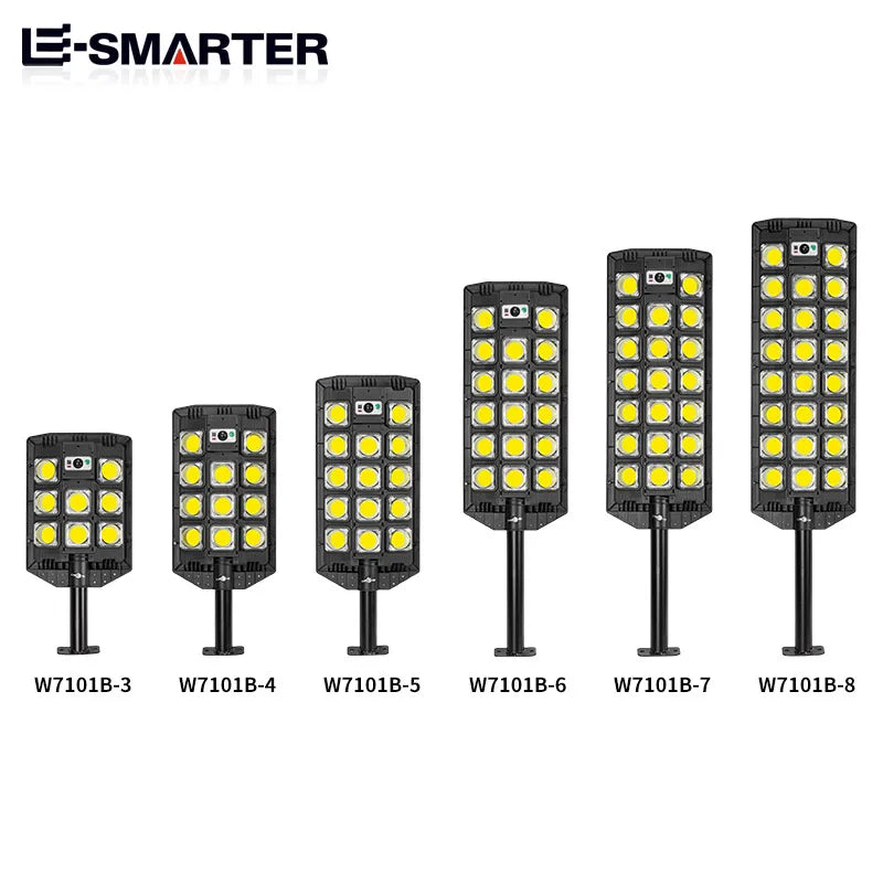 lampe solaire led noir jaune ip66 moderne panneau solaire télécommande rechargeableextérieur