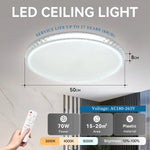 plafonnier led moderne blanc doré acrylique télécommande couleurs 220v opaques 47.7cm