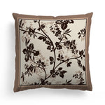 housse coussin fleurs feuilles vintage 100 polyester opaque maison decoration