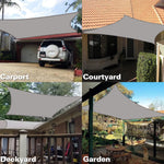 tonnelle gris clair moderne résistante uv imperméable fixée cable patio jardin opacité