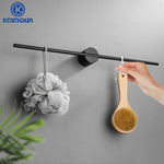 porte serviettes mural aluminium noir doré moderne minimaliste serviette brosse dents