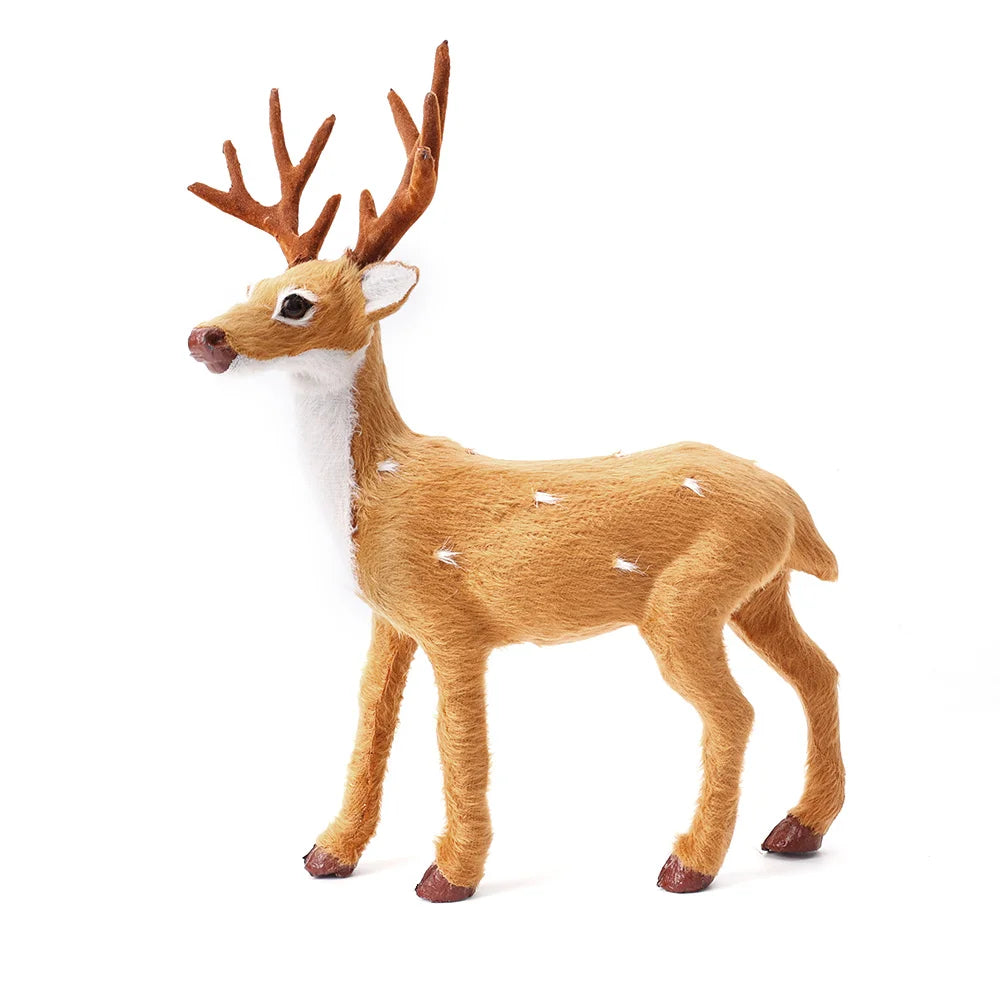 Renne de Noël taille L décorant une vitrine de magasin
