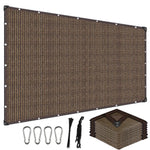 toile d'ombrage noire maille fine anneaux cordes jardin terrasse patio extérieur