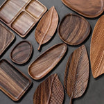 plateau thé bois naturel rustique opaque texture veinée rangement service thé