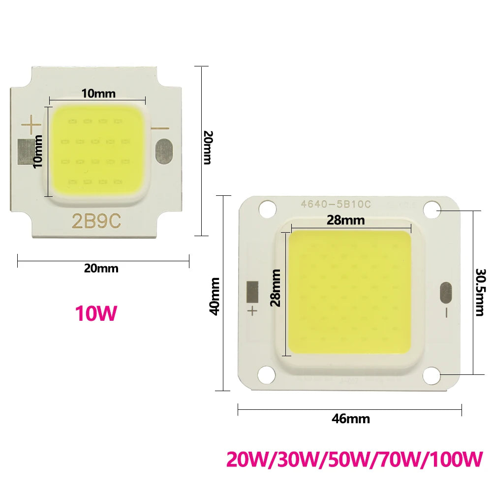 ampoule led haute puissance 10w 20w 30w 50w 70w 100w pilote modernes blancs