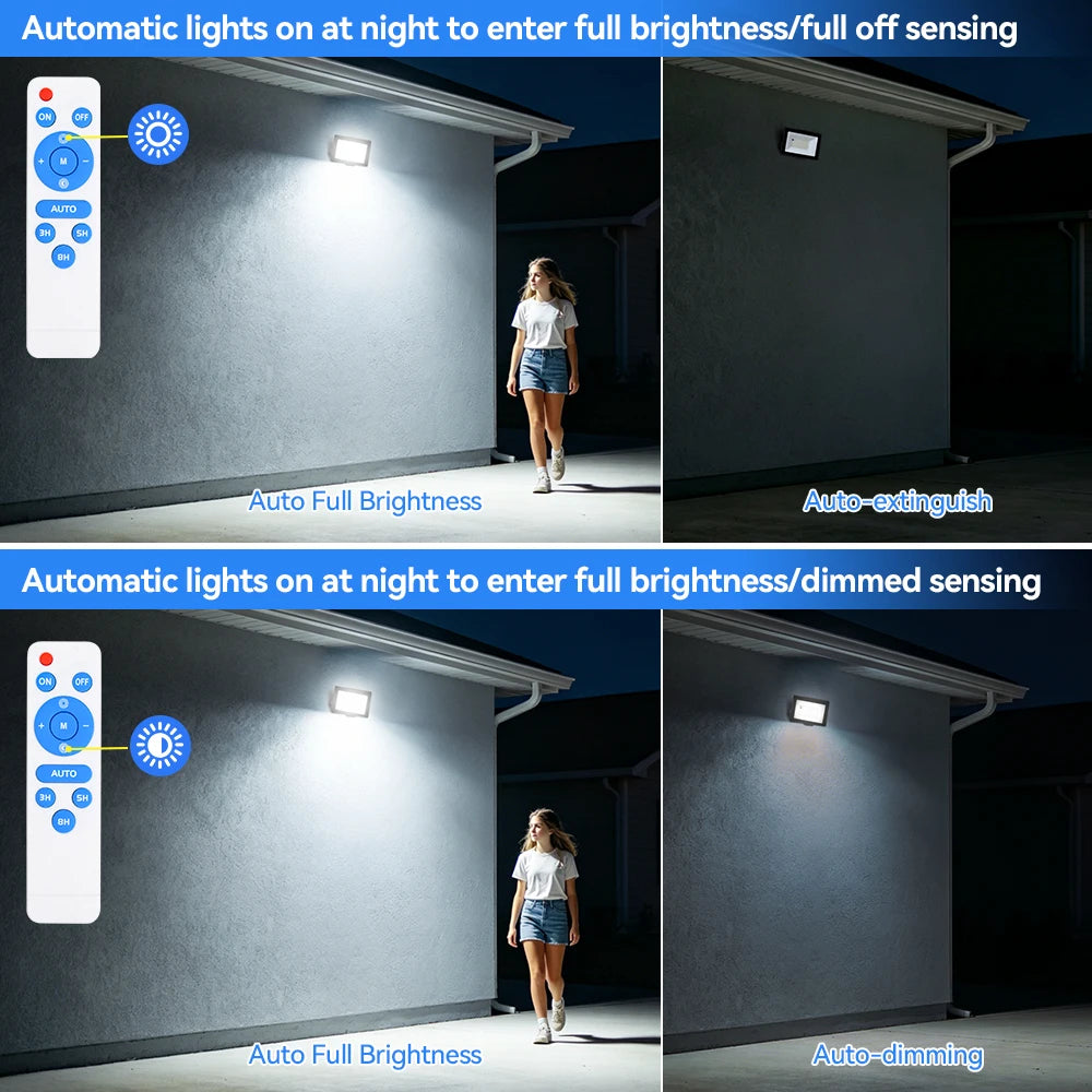 projecteur led extérieur ip66 noir moderne 50w pir 120° beam angle aluminium