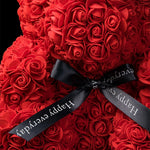 décoration maison ours rose artificiel boîte cadeau ruban satiné valentins anniversaire