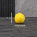 décoration moderne boule céramique rouge bleu jaune uni opaque chambre