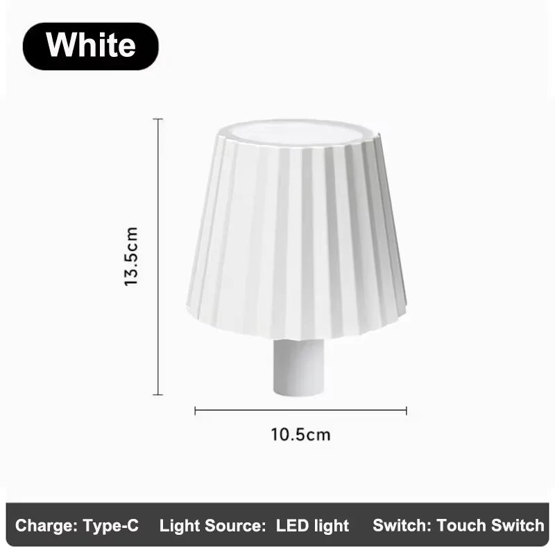 lampe table led rechargeable contemporaine base pierre abat jour noir tactileextérieur restaurant bar festival