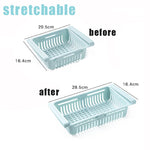 paniers rangement blanc rose bleu perforés modernes clips réfrigerateur storage rack adjustable cuisine