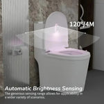 lampe toilette rechargeable détecteur mouvement adhésif blanc moderne veilleuse chambre salle bain