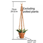 décoration boho macramé suspendu anneaux bois cordes naturel nœuds simples géométriques