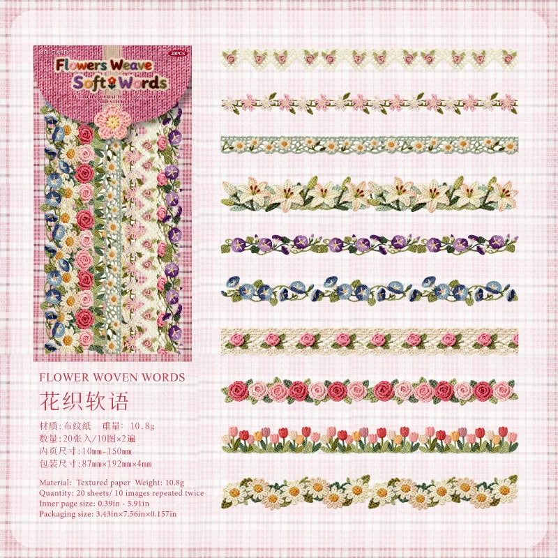 rubans décoratifs vintage blanc rose bleu vert marron fleurs coeurs étoiles animaux romantiques