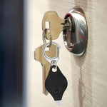 lampe poche portable mini led porte cle usb noir bouton pression