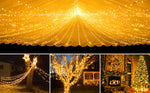 guirlande lumineuse solaire extérieure modes bleu multicolore moderne jardin mariage