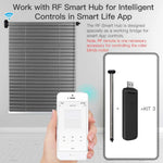 motrice store roulant électrique interrupteur télécommande hub rf moderne gris métallisé lisse opaqué