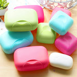 boîtes savon plastique vert rose bleu opaques modernes sans fuite intérieur texturé