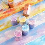 rubans décoratifs bleus blancs modernes nuages ciel adhésifs scrapbooking artisanat