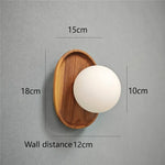lampes murales modernes minimaliste bois marron foncé éclairage quotidien led fixées mur transparentes